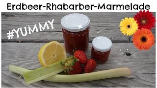 ErdbeerRhabarberMarmelade I REZEPT I Food Friday [upl. by Daiz]