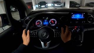 2024 MercedesBenz eCitan Electric 122 HP Night POV TEST drive CARiNIK Good on a highway [upl. by Dlorad913]