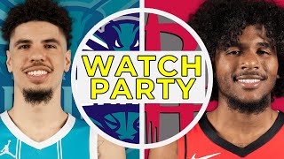 🔴 Charlotte Hornets at Houston Rockets Live Watch Party Stream 1st Half [upl. by Beesley]