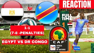 Egypt vs DR Congo 11 78 Penalties Live Stream Africa Cup of Nations AFCON Football Match Score [upl. by Sophia557]