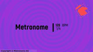 126 BPM 14 Metronome [upl. by Inverson]