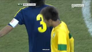 Neymar penalty miss vs Colombia 15112012 HD [upl. by Maccarone]