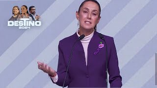 Tercer debate presidencial Mensaje final de Claudia Sheinbaum [upl. by Okiek]