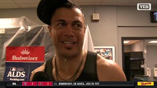 Giancarlo Stanton on his outstanding postseason performances Gerrit Coles dominance [upl. by Aneert632]