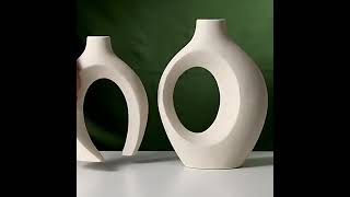 Vase Moderne en Céramique – Design Sculptural Blanc ou NoirSeasons™ [upl. by Fishman767]