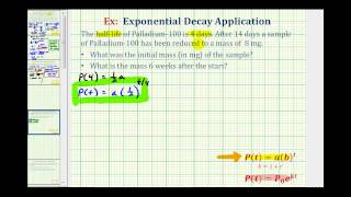 Exponential Decay App yabt  Find Initial Amount Given Half Life [upl. by Tien]