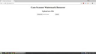 CamScanner Watermark Remover Flask App Demo [upl. by Lledniw535]