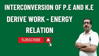 Interconversion of PE and KE Derive WorkEnergy Equation Class 11  Basic Physics Concepts [upl. by Corsetti]