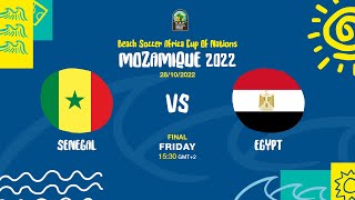 Senegal vs Egypt  BSAFCON2022 Final [upl. by Adnovad]