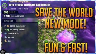 FORTNITE STW ELIMINATE amp COLLECT GAMEPLAY NEW FORTNITE SAVE THE WORLD MODE [upl. by Llenram]