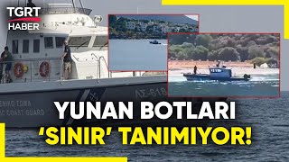 Yunan Botu Bu Kez Datçada Bodrumun Ardından Skandal Sınır İhlali  TGRT Haber [upl. by Dori]