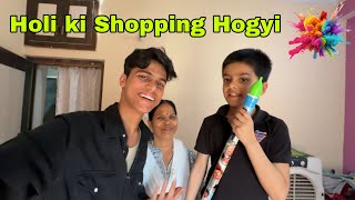 MUMMY ne HOLI ki shopping kara di 😍  adarshuc vlogs [upl. by Acimak]