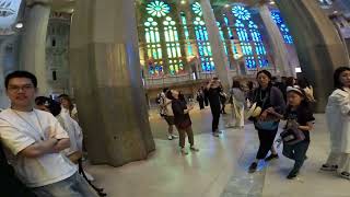 Inside Basílica de la Sagrada Família Barcelona 2024 [upl. by Naus]