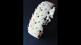 Tutorial pulsera en macrame de hojas  búho [upl. by Jeuz]