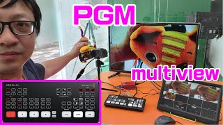 ATEM mini accessory PGM HDMI generator  PGM amp multiview together [upl. by Notyard]