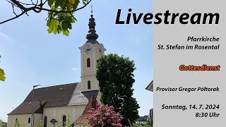 Gottesdienst 14072024 Pfarre St Stefan i R [upl. by Heymann]