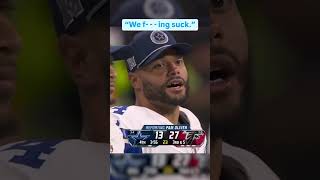 Dak Prescott at the end of the Cowboys’ loss to the Falcons 📺 FOX shorts [upl. by Sedda885]