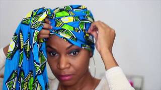 My 4 Quick and Easy Headwrap Styles  Natural Hair [upl. by Nallak]