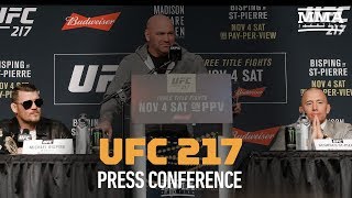 UFC 217 Press Conference Bisping vs GSP  MMA Fighting [upl. by Healey]