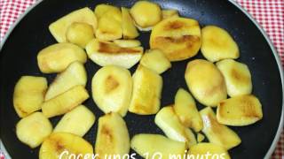 ¿ Cómo hacer un pastel de manzanas en una sartén  Receta sin horno [upl. by Winthrop]