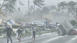 Mass evacuation in Vietnam Super typhoon yagi with 203 kmh winds destroys buildings and homes [upl. by Lavud]