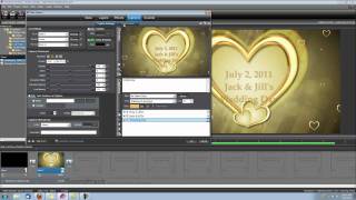 ProShow Producer Tutorial Wedding Intro with Gold Hearts [upl. by Arramat346]