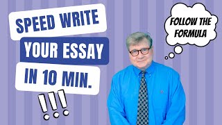 How to Write an Academic Essay in 10 Minutes or Less [upl. by Ecinnahs]