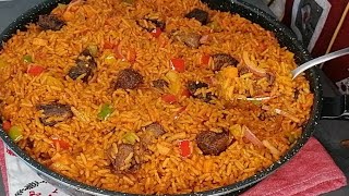 How to Cook Delicious Jollof Rice Very Simple and Quick Nigerian Jollof Rice Recipe With a Twist 😋 [upl. by Alur]