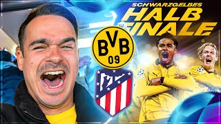 OMG WIR SIND IM HALBFINALE  🔥😱 BVB vs ATLÉTICO MADRID  UCL Stadionvlog [upl. by Otreblon524]