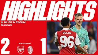 HIGHLIGHTS  Arsenal vs AC Milan 21 43 on penalties  Dubai Super Cup  Odegaard Nelson [upl. by Tooley]