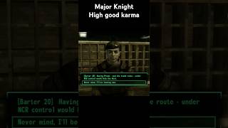 Fallout New Vegas characters good or evil Major Knight [upl. by Zednanref477]