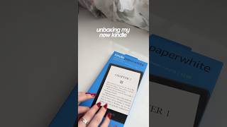 Unboxing my new KINDLE 📖 bookish booktube kindle kindleunlimited unboxing asmrunboxing [upl. by Llerej]