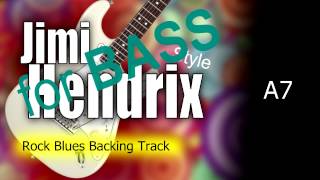 Rock Blues Jimi Hendrix Style BASS Backing Track 84 Bpm Highest Quality [upl. by Einwahs506]