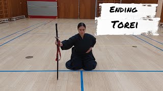 iaido Owari no toreiending torei zen Nihon kendo renmei iaido [upl. by Tannenwald]