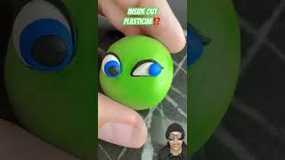 INSIDE OUT PLASTICINE⁉️ art clay clayart polymerclay disney badguy music dance [upl. by Amik312]