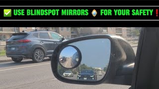 How to use blind spot mirrors effectively for lane change without causing accidents for new drivers [upl. by Lleze]