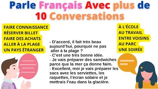 Apprends à parler français avec plus de 10 Conversations et Dialogues compilation 1 [upl. by Dacie]