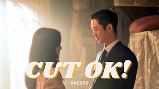 HAESOO HAEINxJISOO  After the director says quotCUT OKquot then YOUNGSOO become to HAESOO [upl. by Joashus]