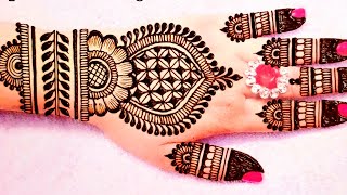 Simple arabic backhand mehndi design  easy mehndi design  mehndi designs  mehndi [upl. by Yeliac]