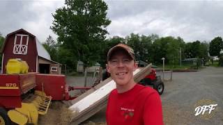 Attempting To ReBale Round Bales Into Small Square Bales [upl. by Dincolo]