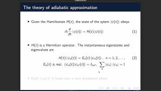 Adiabatic approximation [upl. by Guenna]