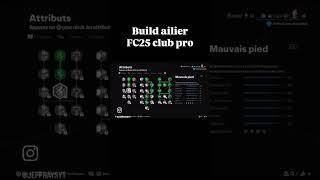 Build ailier FC25 club pro  winger Build pro clubs EA FC25 proclubs eafc25 fc25 build [upl. by Aztiram704]