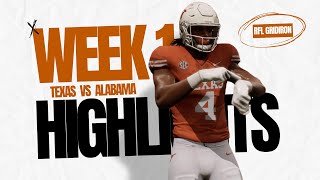 Alabama vs Texas Full Game Highlights  RFL Gridiron Week 1 [upl. by Ardnek]