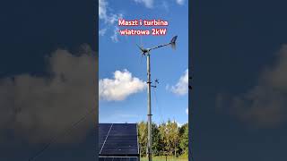 Nowy maszt do turbiny wiatrowej 2kW 48V Ista Breez energiaodnawialna turbinawiatrowa freeenergy [upl. by Emlynn]