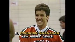 61487  1987 NHL Hockey Entry Draft  Pierre Turgeon Joe Sakic Brendan Shanahan Glen Wesley [upl. by Ming]