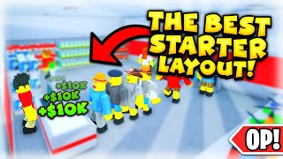 The BEST STARTER LAYOUT in Roblox Retail Tycoon 2  Money Guide  Tutorial [upl. by Crosse]