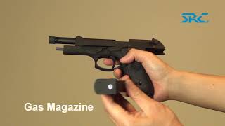 SRC SR92 Dual SystemCO2Gas Blow Back Pistol Shooting Test [upl. by Jowett]