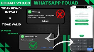 WhatsApp Fouad tidak valid  WhatsApp mod tidak bisa di install  mengatasi WA mod tidak terinstall [upl. by Ysnil]