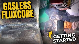 Gasless Flux Core FCAW Welding For Beginners [upl. by Kendyl]