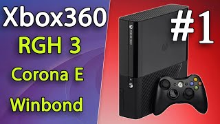 تعديل جهاز الإكسبوكس Xbox 360 Slim E Corona Winbond RGH3 [upl. by Ehcnalb]